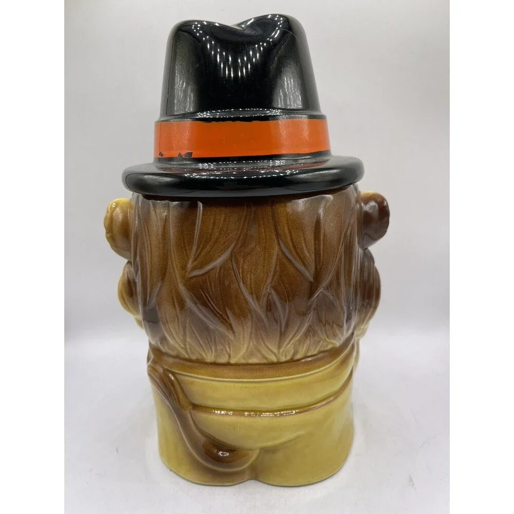 Vintage Japan Golf Lion Golfer Golfing w/ Top Hat Cookie Jar Excellent